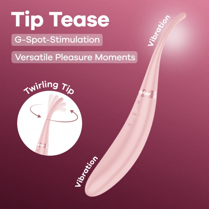 Кліторальний вібратор Satisfyer Tip Tease, Рожевий колір