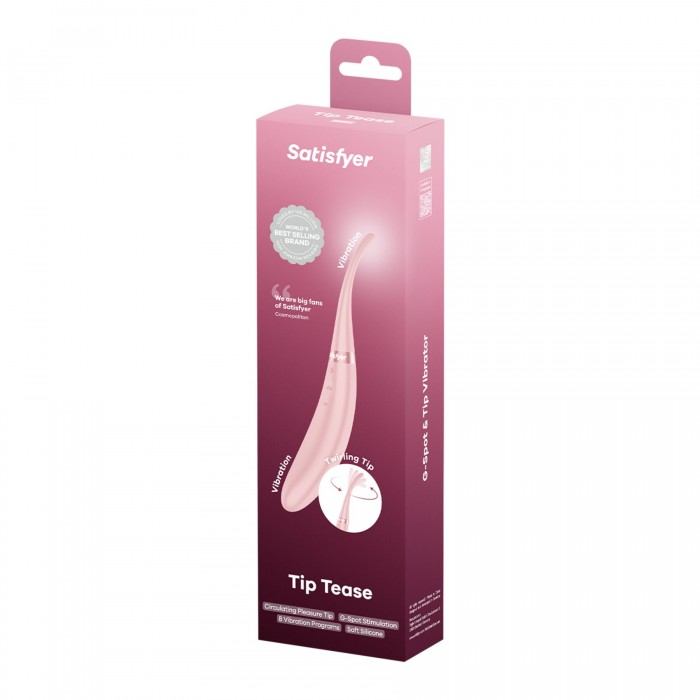 Кліторальний вібратор Satisfyer Tip Tease, Рожевий колір