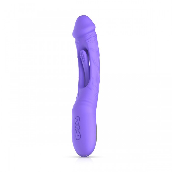 Вібратор Good Vibes Only - Flax Vibrating Dildo with G-Spot Stimulator