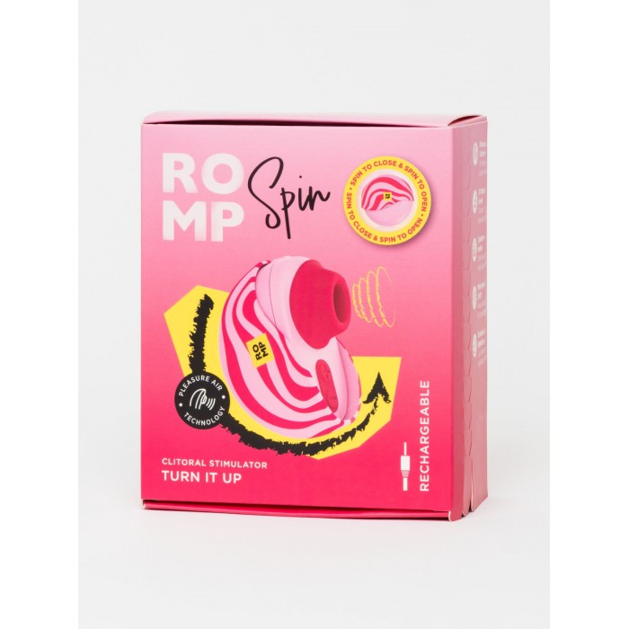 Вакуумный клиторальный стимулятор Romp Spin, Розовый