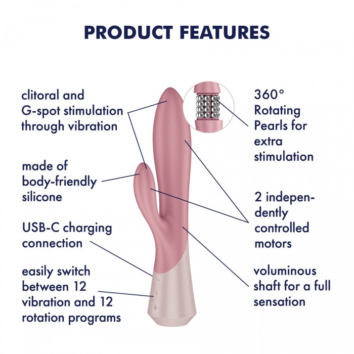 Вібратор-кролик Satisfyer Pearl Bunny 1, Рожевий колір