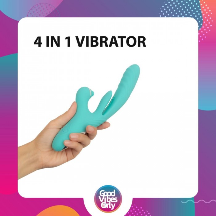Вібратор-кролик Good Vibes Only - Lisa Thrusting Rabbit Vibrator with G-Spot Stimulator