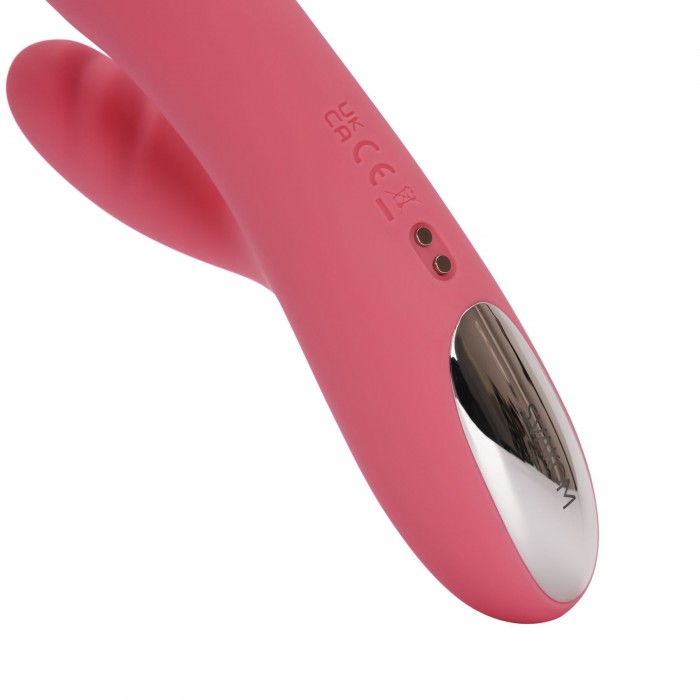 Вибратор-кролик Svakom Avery Strawberry Pink с двигающимся стволом