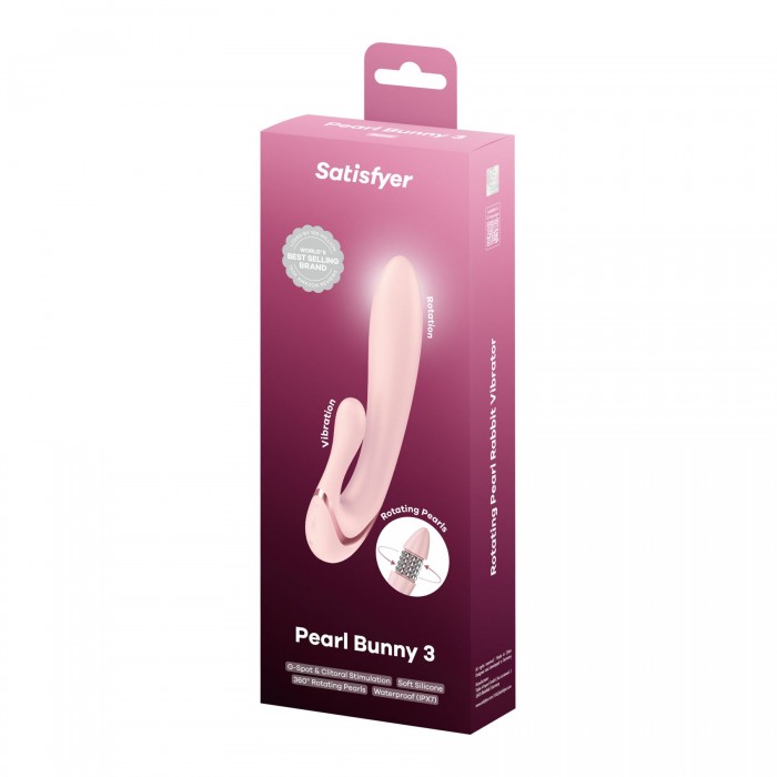 Вибратор-кролик Satisfyer Pearl Bunny 3, Розовый цвет
