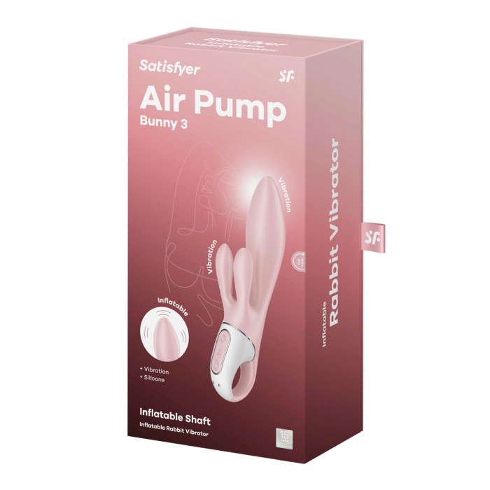 Вібратор-кролик Satisfyer Air Pump Bunny 3