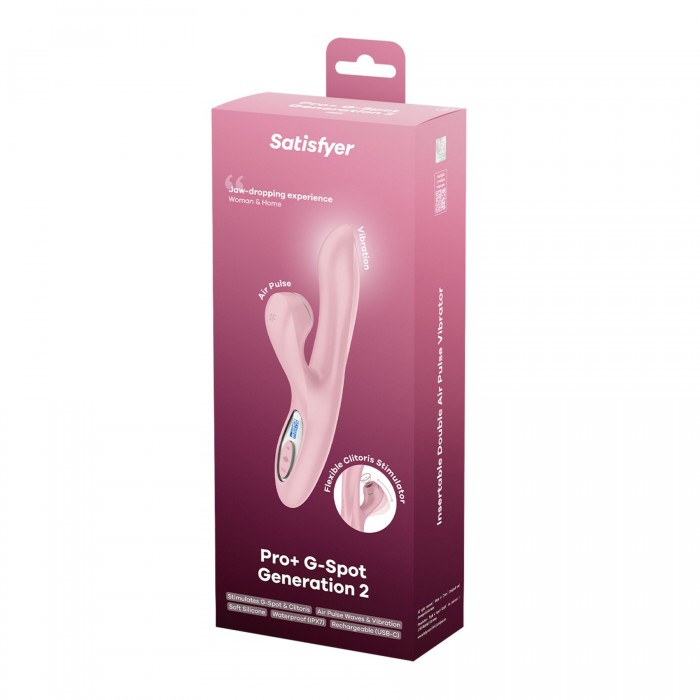 Вакуумний вібратор-кролик Satisfyer Pro+ G-Spot Generation 2, Рожевий колір
