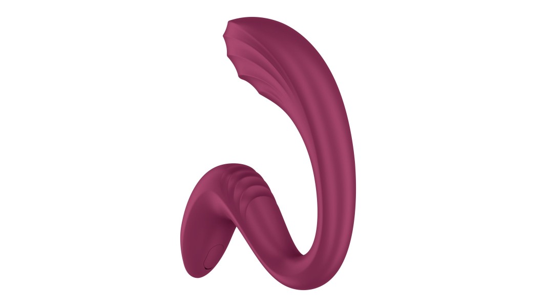 Вагинально-клиторальный вибратор Satisfyer G for Goddess 3, Темно-красный