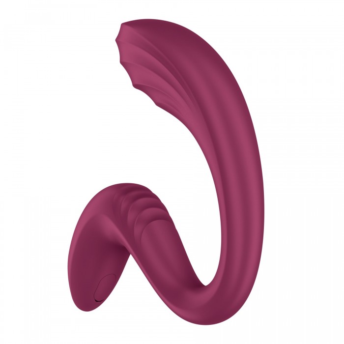 Вагинально-клиторальный вибратор Satisfyer G for Goddess 3, Темно-красный