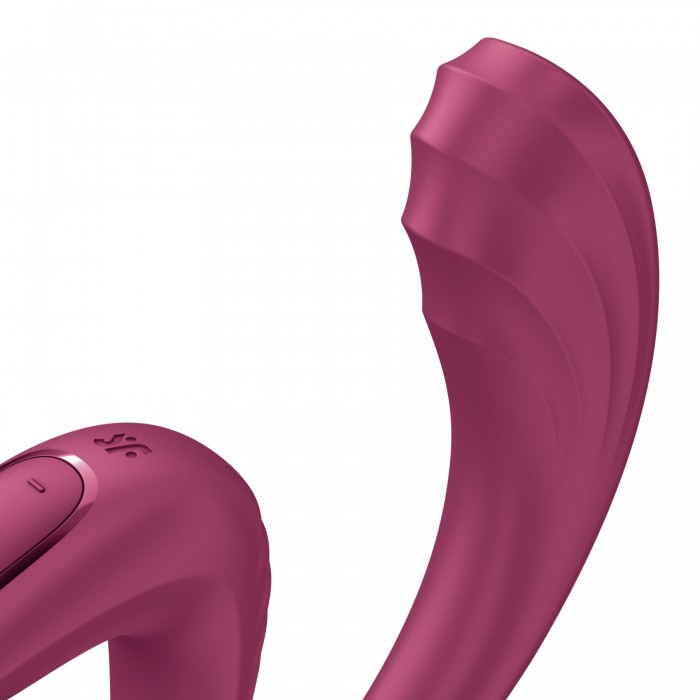 Вагинально-клиторальный вибратор Satisfyer G for Goddess 3, Темно-красный