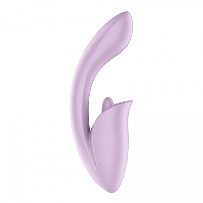 Вагинально-клиторальный вибратор с язычком Satisfyer Tongue Expert, Сиреневый