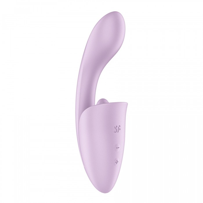 Вагинально-клиторальный вибратор с язычком Satisfyer Tongue Expert, Сиреневый