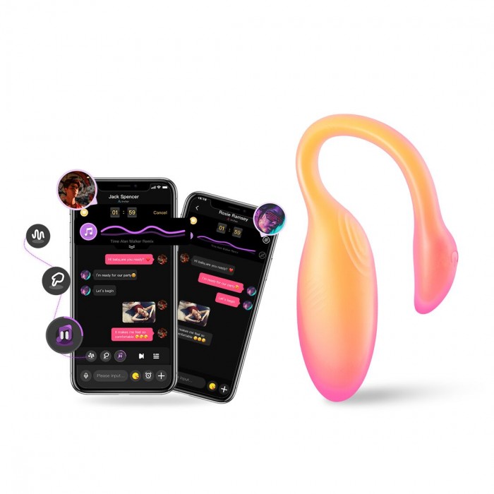 Смарт-виброяйцо Magic Motion Flamingo Max, Оранжевое