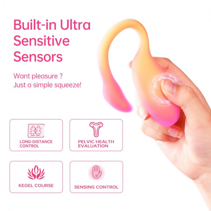 Смарт-виброяйцо Magic Motion Flamingo Max, Оранжевое