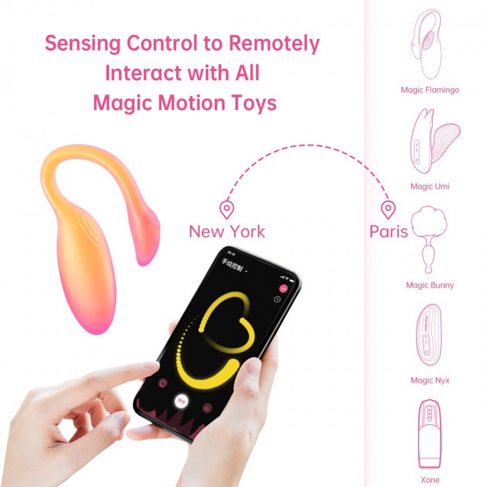 Смарт-виброяйцо Magic Motion Flamingo Max, Оранжевое