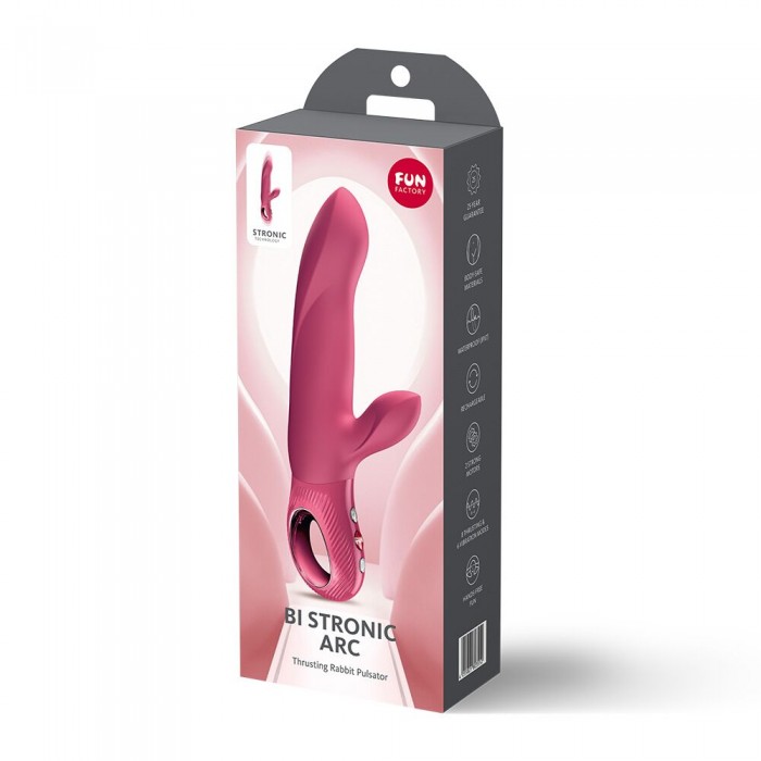 Пульсатор кролик Fun Factory Bi Stronic Arc, колір рожевий