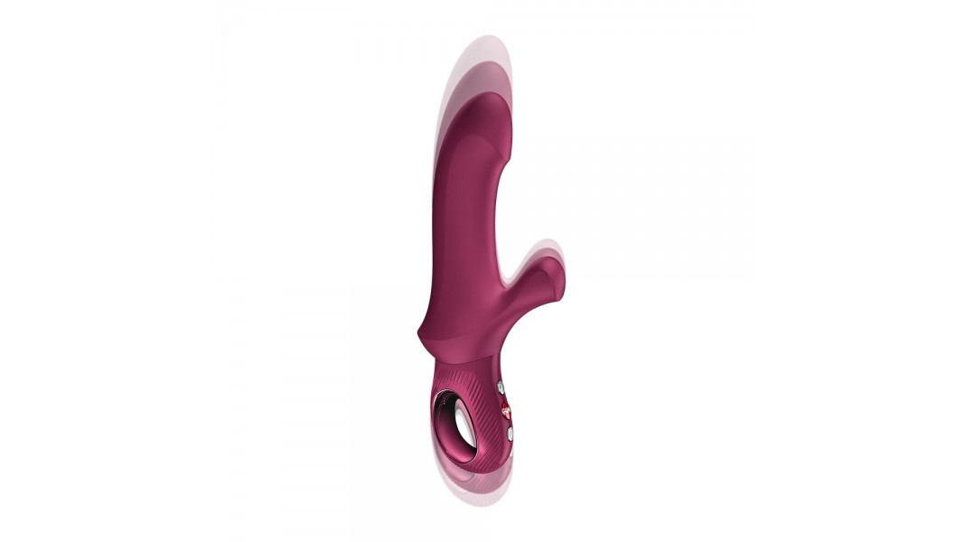 Пульсатор кролик Fun Factory Bi Stronic Curve, колір бордовий