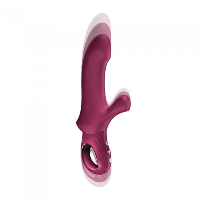Пульсатор кролик Fun Factory Bi Stronic Curve, колір бордовий