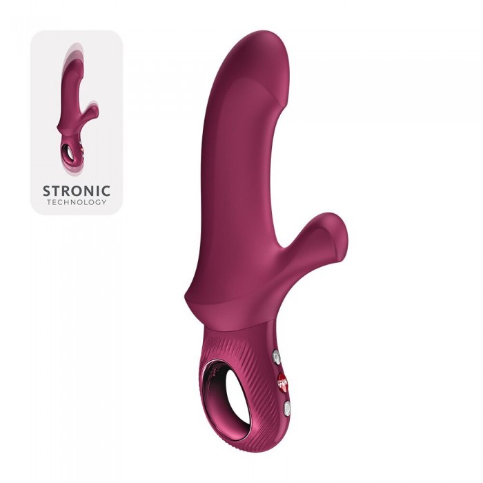 Пульсатор кролик Fun Factory Bi Stronic Curve, колір бордовий