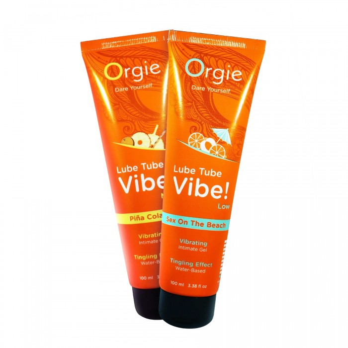 Вибролубрикант Orgie Lube Tube Vibe! Sex On The Beach, объем 100 мл
