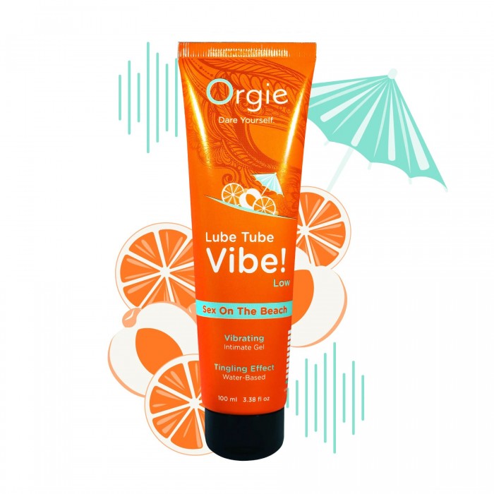 Вибролубрикант Orgie Lube Tube Vibe! Sex On The Beach, объем 100 мл