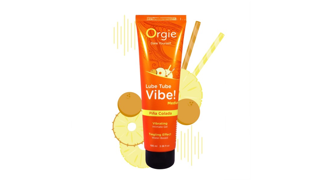 Вибролубрикант Orgie Lube Tube Vibe! Pina Colada, объем 100 мл