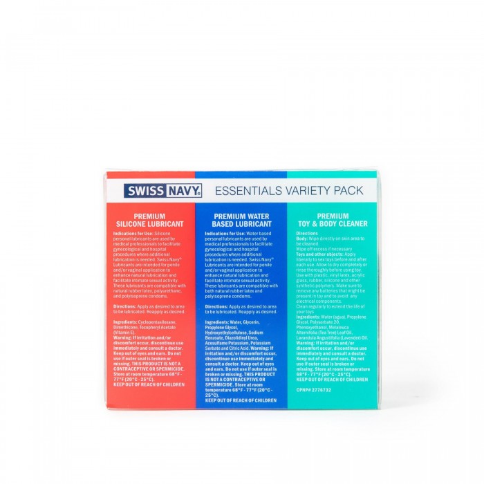 Набір лубрикантів Swiss Navy Essentials Variety Pack 3 х 30 мл