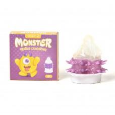 Презерватив Recare Yellow Monster Spike Condom з рядами пухирців та шипів