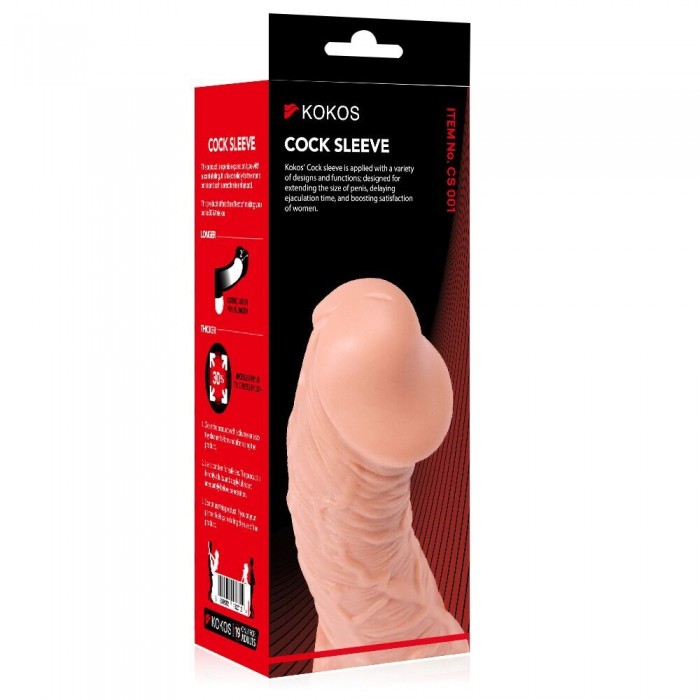 Насадка на член Kokos Cock Sleeve CS 001, размер S