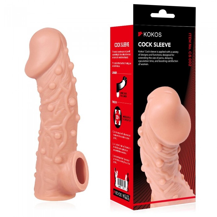 Насадка на пеніс Kokos Cock Sleeve CS 002, розмір L