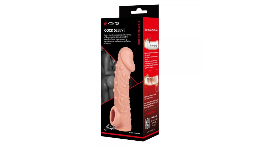 Насадка на пеніс Kokos Cock Sleeve CS 002, розмір L