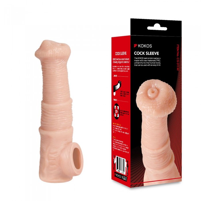 Насадка на пеніс Kokos Cock Sleeve CS 011, розмір M