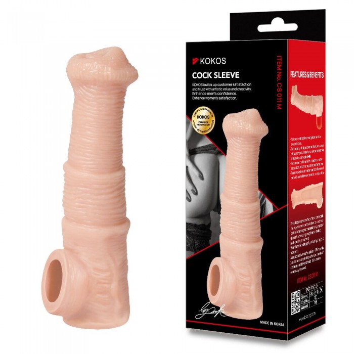 Насадка на пеніс Kokos Cock Sleeve CS 011, розмір M