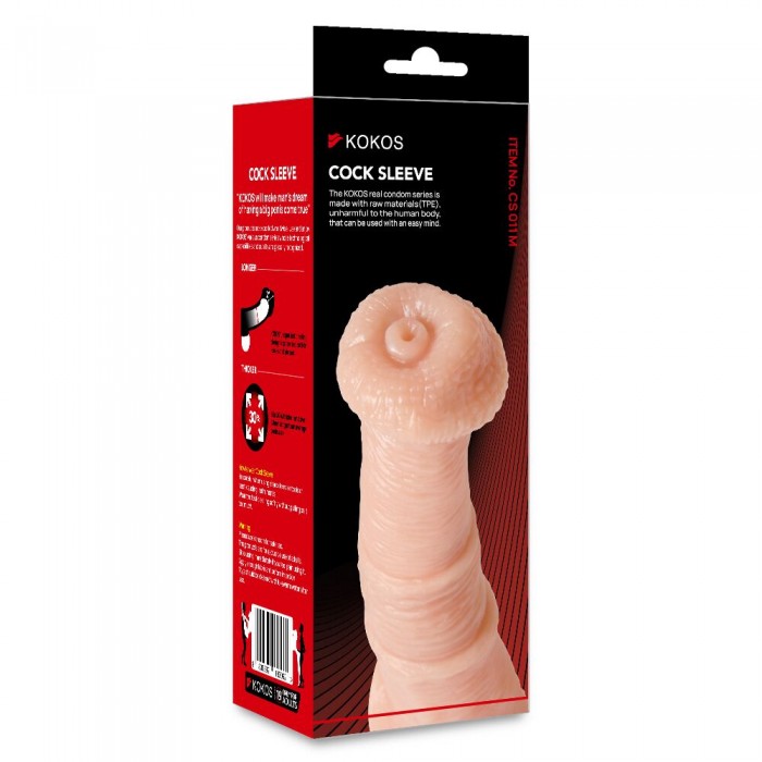 Насадка на пеніс Kokos Cock Sleeve CS 011, розмір M