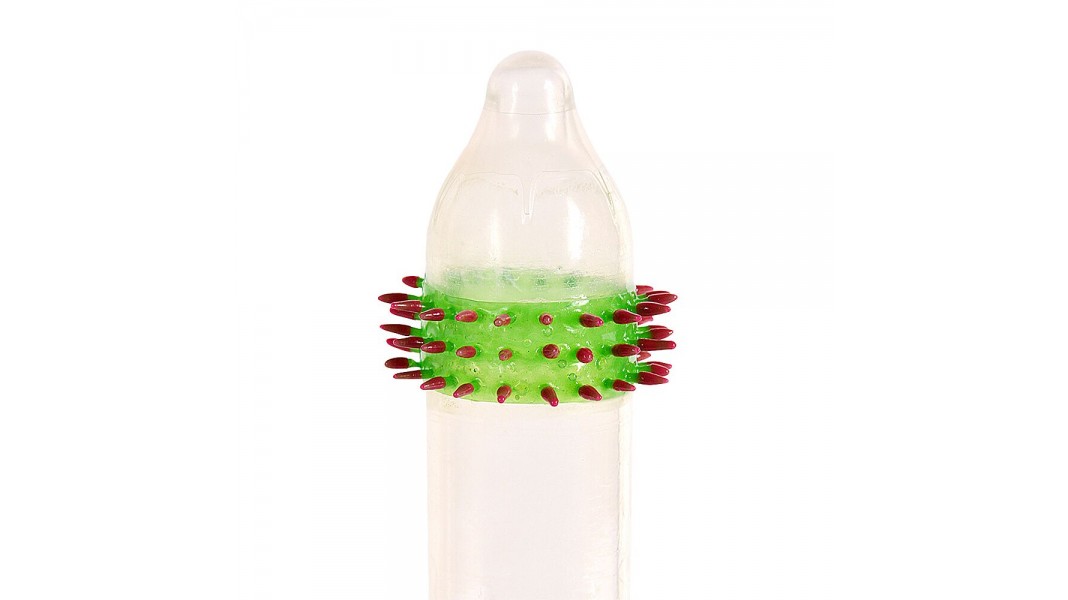 Презерватив Recare Red Monster Spike Condom з рядами шипів