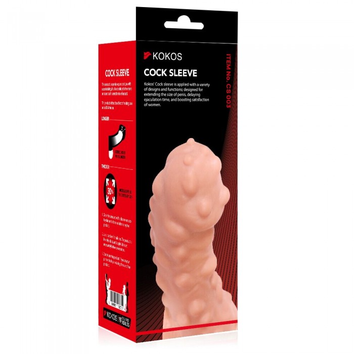 Насадка на член Kokos Cock Sleeve CS 003, размер L