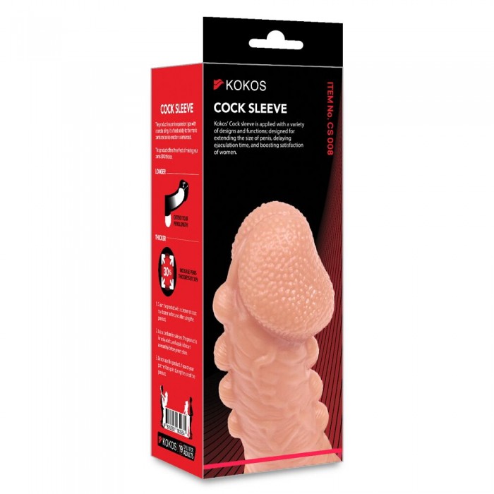 Насадка на пеніс Kokos Cock Sleeve CS 008, розмір L