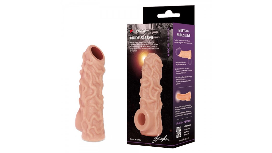 Насадка на член Kokos Nude Sleeve NS 004, размер M