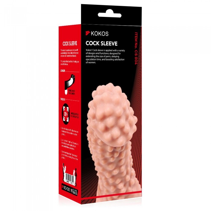 Насадка на член Kokos Cock Sleeve CS 004, размер L