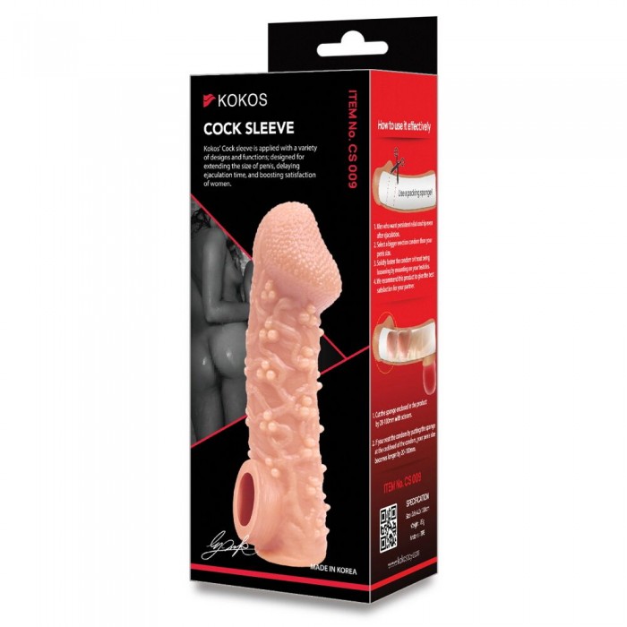 Насадка на пеніс Kokos Cock Sleeve CS 009, розмір L