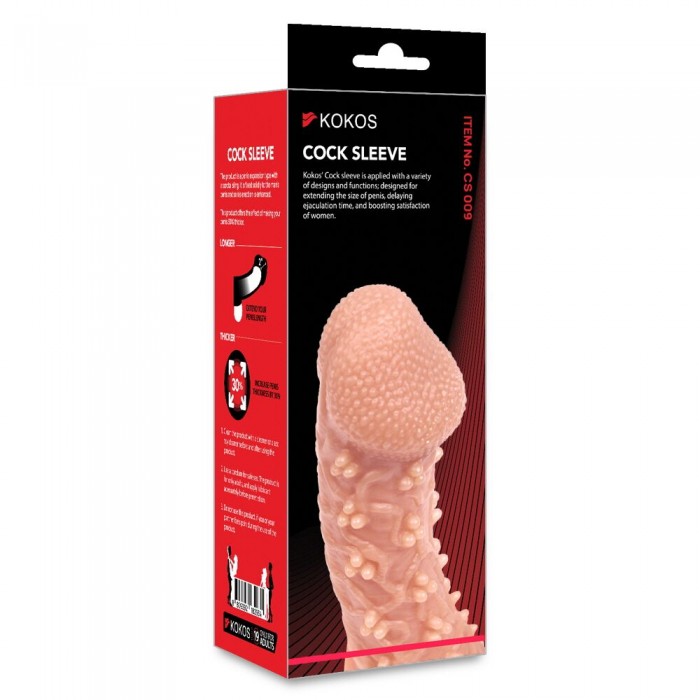 Насадка на пеніс Kokos Cock Sleeve CS 009, розмір L