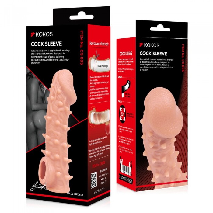 Насадка на пеніс Kokos Cock Sleeve CS 005, розмір L