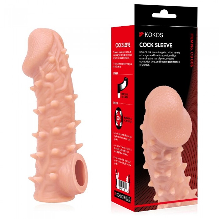 Насадка на пеніс Kokos Cock Sleeve CS 005, розмір L