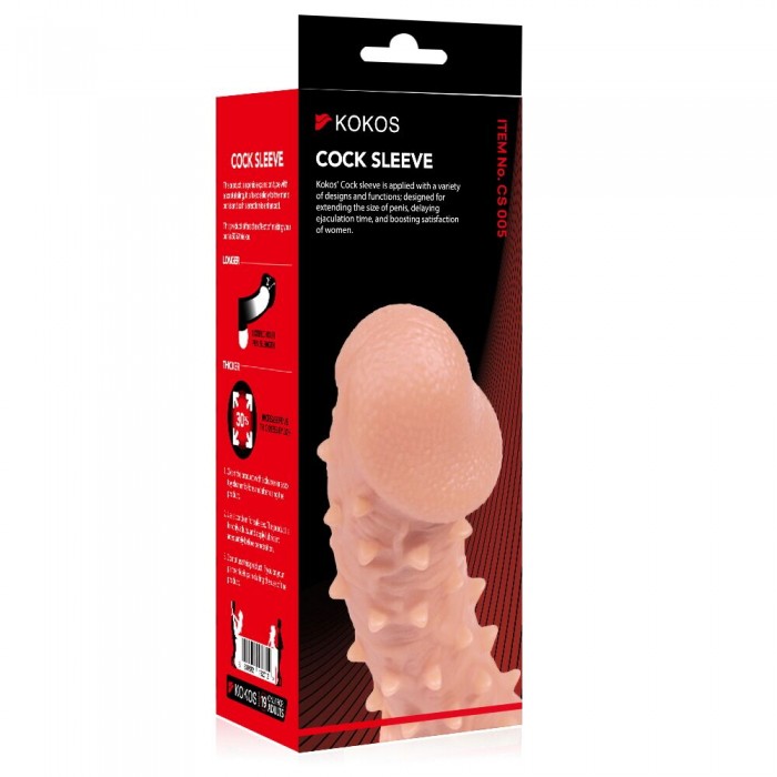 Насадка на пеніс Kokos Cock Sleeve CS 005, розмір L