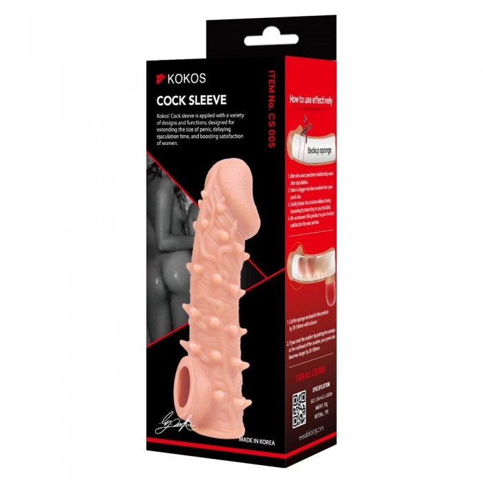 Насадка на пеніс Kokos Cock Sleeve CS 005, розмір L