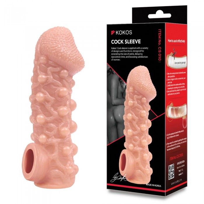 Насадка на член Kokos Cock Sleeve CS 010, размер L