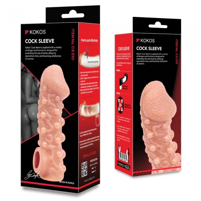 Насадка на член Kokos Cock Sleeve CS 010, размер L