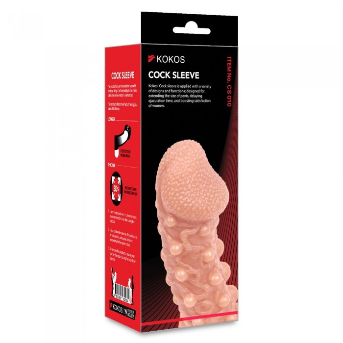 Насадка на член Kokos Cock Sleeve CS 010, размер L