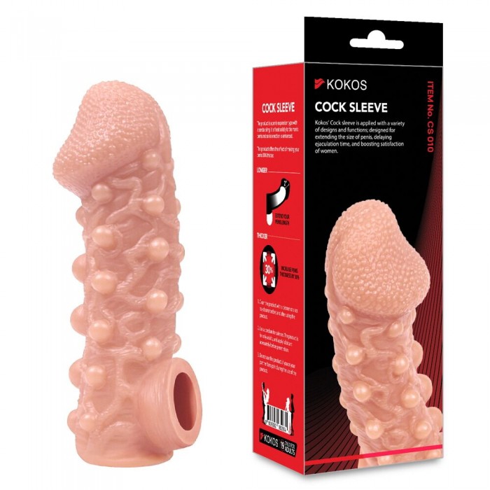 Насадка на член Kokos Cock Sleeve CS 010, размер L