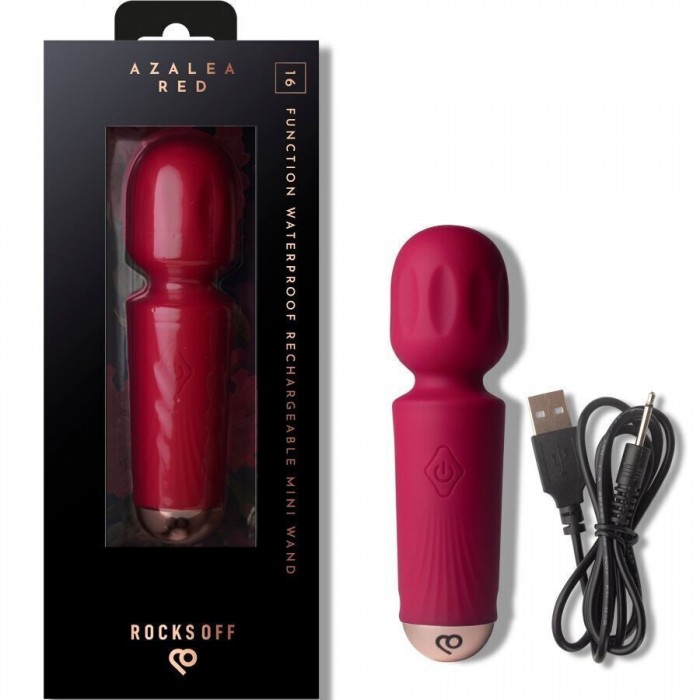 Вібромасажер-мікрофон Rocks Off Mini Wand, Червоний