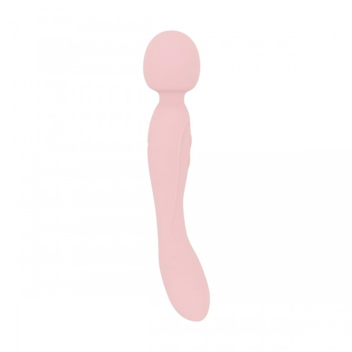 Вібромасажер Good Vibes Only - SIMI Double-Sided Wand Vibrator Soft Silicone, Рожевий